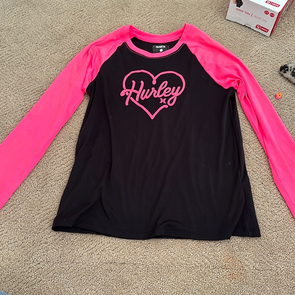 Hurley spf upf 50+ sun protection coverup water long seeve shirt